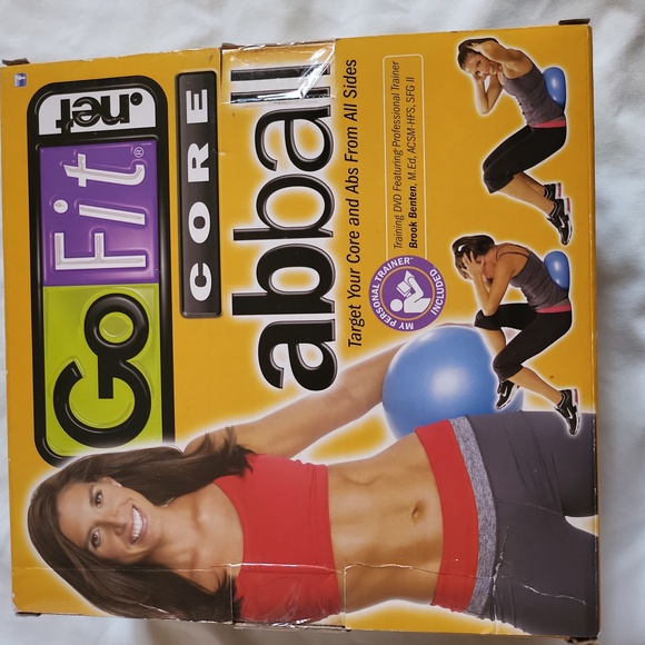 Go Fit core abball with dvd and inflatable ball training fitness new - Picture 5 of 6